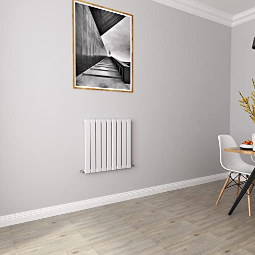 White Radiators Horizontal Small Rad Single Flat Panel Central Heating Radiators 600 * 612mm