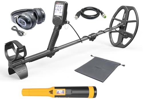 Nokta The Legend Metal Detector con cuffie wireless e puntatore Accupointer, set professionale di metal detector (con cuffie wireless e Pinpointer)