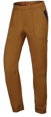 Ocun Men's Jaws Climbing Pants | Breathable Rock Climbing and Bouldering Gear, Brown Bronze, Medium