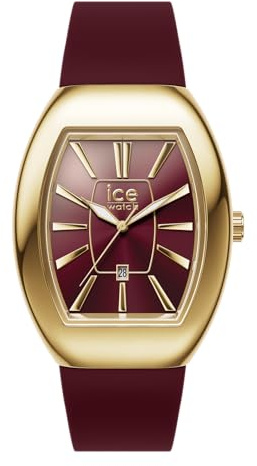 Ice-Watch, Ice Boliday Women Dome Steel Cherry Metal, Guldklocka För Damer Med Silikonarmband, 025178, Small