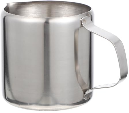 CALLARON Bricco Acciaio Inox 304 da 150ml per Latte, Contenitore Leggero e Facile da Pulire, per Bar e Negozi di Tè al Latte