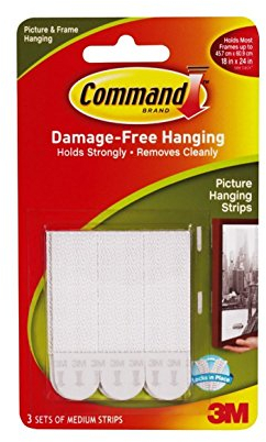 Command Strips 17201 Medium selbstklebend abnehmbarer Interlocking gurthalteband