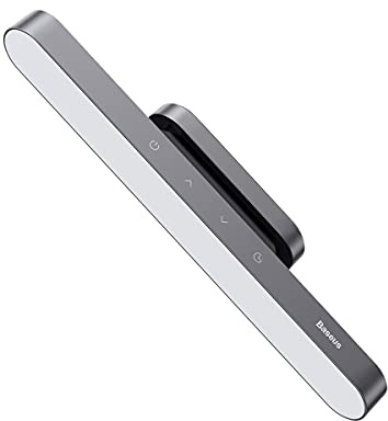 Baseus Home Magnetic Stepless Dimming Charging Desk Lamp 100LM, 4000K, 1800 mAh 4.5W Gray (DGXC-C0G)