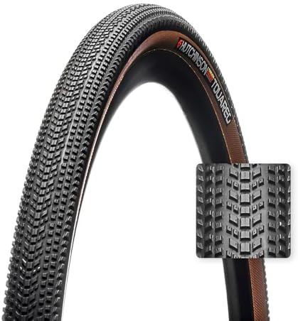 HUTCHINSON - TOUAREG Tubeless Ready - Pneu Gravel - Bi-Gomme - Pour Les Parcours Chaotiques - Résistant Et Durable - Tringles Souples - Noir / Tan - Dimensions 650 x 47 mm