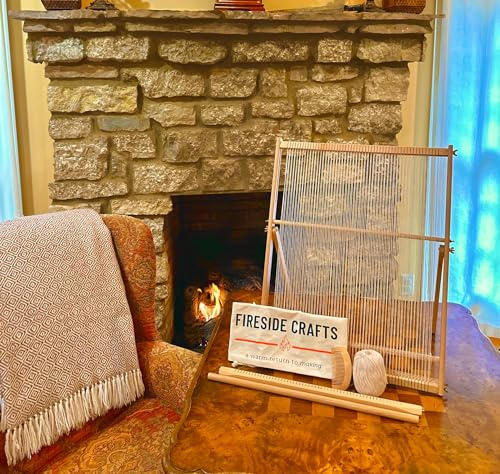 Generic Fireside Crafts Webstuhl aus Massivholz für den Tisch