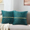 Kissen Deko Grün Kissenbezüge Samt Sofakissen Dekokissen Weich Couchkissen Kissenbezug Zierkissenbezug Versteckter Reißverschluss für Sofa Auto Wohnzimmer Schlafzimmer Zuhause Dekor 40x40 cm 2er Set