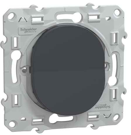Schneider Electric - Ovalis - interrupteur va et vient - 10AX - Anthracite - S340204