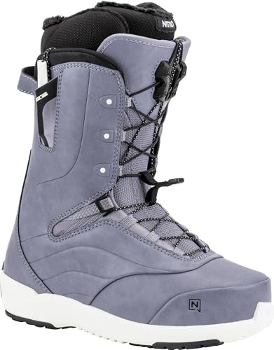 Nitro Damer Crown TLS lätt snowboardbåt med snabbsnörningssystem allround Freestyle Freeride Softboot, Lilac, 24,5