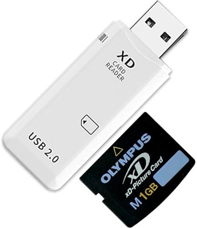 USB 2.0 XD Memory Card Reader USB XD Card Reader Portable Compact Flash Card Reader Plug & Play Quick Card Reading Adapter Up to 480MBs for Fuji Olympus Supports Windows + Mac XD Picture Card Reader