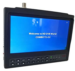 Buscador de señales, 7 DVB-T2+DVB-S2 Terrestre HD+ Tester KPT-716S/T Buscador de satélite de pantalla ancha portátil portátil y práctico