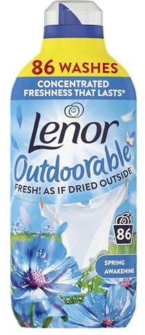 Lenor Outdoorable Fabric Conditioner 86 Washes, 1.204l, Spring Awakening, Ultra Concentrated Freshness
