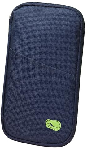 ZWWOGE 1 housse protection pour passeport, pochette passeport pochette de voyage portable pour cartes de crédit, documents voyage, billets d'avion