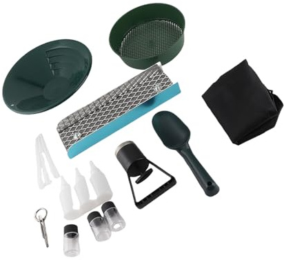 Generic Caja de Esclusa Eficiente para Lavado de Oro Portátil de 12 Pulgadas para Ríos y Arroyos Kit de Aleación de Aluminio para Buscadores