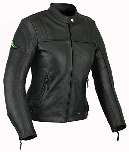 RIDEX Ladies/Women LJ6 Biker Motorbike Motorcycle CE Protector Leather Jacket (12)