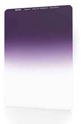 NiSi Verlaufsfilter 100x150mm GND8 0.9 Medium (3-Blenden) - Rechteckfilter aus optischem Glas mit mehrschichtiger Nanobeschichtung und IR-neutralem für 100mm System Filterhalter