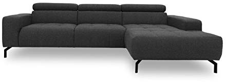 DOMO. collection Sofá esquinero Cunelli, en Forma de L, con función de Respaldo, Esquina Acolchada con función de relajación, sofá esquinero 292 x 175 x 79 cm (Ancho x Profundidad x Alto), Color