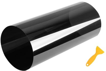 Auto Windschutz Scheibe Sonnenblende Streifen Tönung Film Front Glas, 5% VL, glänzend, schwarz, 150 x 20 cm, Windschutzscheiben-Aufkleber für Autos