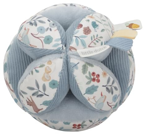 Little Dutch 8925 Palla da gioco per attività/Palla prensile Amici della foresta Blu