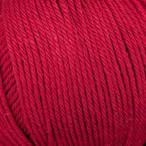 100% Cotton Double Knitting Yarn - Soft, Matte Finish - Lightweight & Breathable - Ideal for Summer Garments, Baby Items & Accessories - 50g - Simply Cotton DK 005 Azalea
