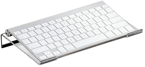 Chaies Soporte de teclado inclinado, soporte de pantalla acrílico transparente para elevador de teclado de PC, accesorios de ordenador, soporte elevador de teclado para escritorios de oficina, salas