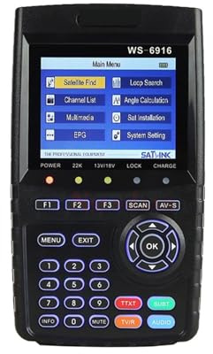 WS-6916 DVB-S2/S Sat Finder Ricevitore satellitare Misuratore di segnale satellitare Facile da localizzare