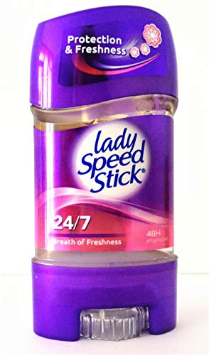 Pack of 3 Lady Speed Stick Gel Breath of Freshness, 48H Anti Perspirant Deodorante Gel