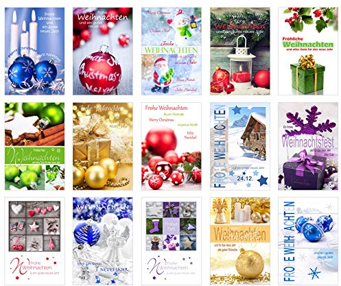 Edition sidenlek set julkort med kuvert. Julkort (dubbelkort/fällkort med kuvert. Vykort julkort 15 EU Set 2