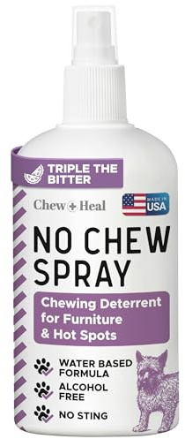 Spray anti-mastication pour chiens, 227 g – Pas de piqûre, sans alcool – Spray anti-mastication pour meubles, points chauds, etc