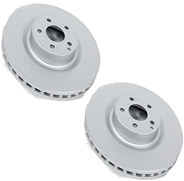 Rear GEOMET Anti-Corrosion Coated Disc Brake Rotor Pack of 2 Fits 2017-2021 Hyundai Ioniq (with Electronic Parking Brake)