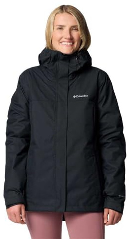 Columbia Chaqueta Hikebound 2 Interchange para mujer, color negro, talla XL
