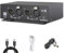 Loufy 2-Kanal 48V Phantomspeisung Set Kit für Kondensatormikrofon Musikaufnahmegeräte