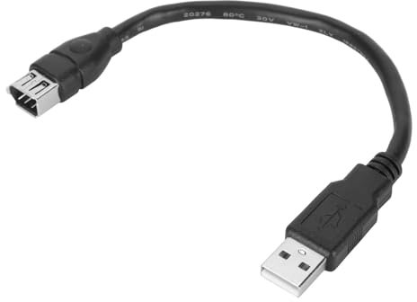 Tiiyee Câble Adaptateur Firewire 1394 6 Broches vers USB, Transfert de Données Haute Vitesse, Convertisseur Universel pour Connecter des Appareils équipements Hérités Photo Numériques