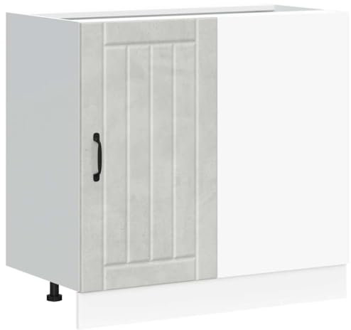 vidaXL Mueble bajo de Cocina Lucca Madera reconstituida, gabinete de Base de Cocina, Unidad Base de Fregadero de Cocina, cajón de gabinete de Base de Cocina