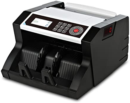 Macchina per contare i soldi, Contatore di banconi di denaro contatore for valute multinazionali come Euro ed Euro e Dollar Contraffate in contanti Servo identificarsi con GUIDATO Schermo