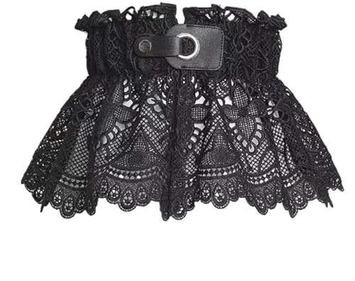 ITRHJTGP korsettbälte för kvinnor korsett svart sexig spetsbälte underbröst midja bandage bustier kropp bantning bredd elastisk linning för halloween