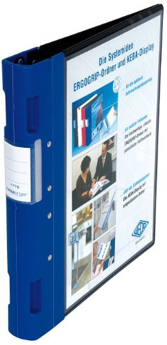 Wedo Ergogrip Presentation Folder, red Spine, Black Cover. Extremely Robust Folder, for the Optimum Presentation and Filing of documents, brochures and Pictures.