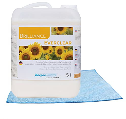 Berger-Seidle Brilliance Everclear, Cura del parquet, per pavimenti in legno sigillati, Lucido (5 litro)