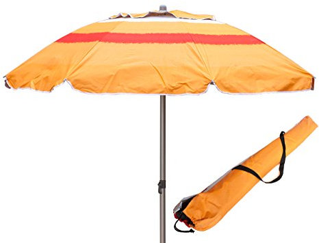 Joy Summer Ombrellone in Allumino Spiaggia Mare con Camino Anti-Vento Ultra Leggero PANAREA - ARANCIONE