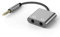 Cubilux 2 Wege 3,5 mm Kopfhörer Splitter mit doppelter Audiobuchse zum Teilen von Musik, 1/8 Zoll TRRS 4 poliger Stereo Y Splitter mit Zwei Headset Buchsen für Smartphone, iPhone, Tablet, MP3
