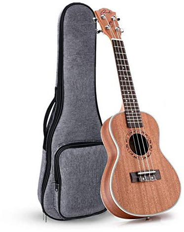 Ranch Left handed Concert Ukulele 23 inch Professional Wooden ukelele Instrument with Padded Ukele Gig Bag