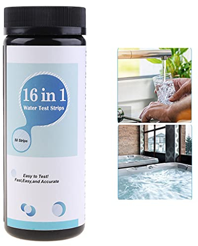 Folewr - Kit di test per acqua potabile per durezza, cloro, fluoruro, tracce di metalli pesanti, bilanciamento del pH e altro ancora