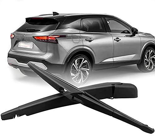 Scheibenwischer Rear Heckscheibe Hinterer Scheibenwischerarm Und Blatt Set Heckscheibenwischer Arm & Wischerblatt Wischerarm für Nissan Qashqai 2013-2019, 300mm+320mm