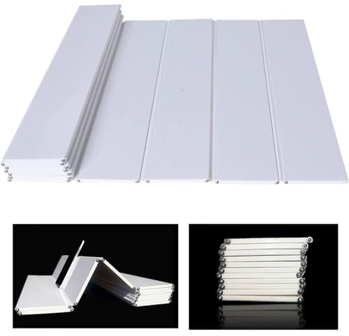 DAZULI Klappladen-badewannendeckel Badewannentablett Hitzebeständige Badewannenabdeckung 0,6 cm Dicke Staubdichte Dämmplatte Für Einweichbad, Milchbad Spa Multifunktional(Size:66x96x0.6cm,Color:Weiß)