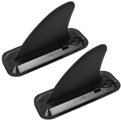 LOOEEL 1 Pairs Surfing Fins, Inflatable Paddle Board Fins, 4-inch Center Fin with Base,Detachable Fin Dock Tail Fin for Long Board Paddle Board Surfboard Surfing Kayak Fin