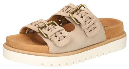 MUSTANG Damer 1461-711 sandalett, Beige, 38 EU