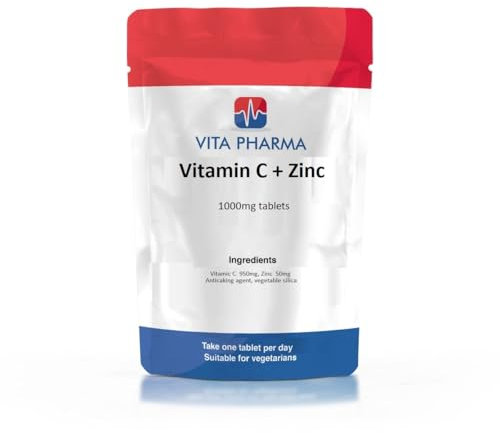 VITA PHARMA Vitamine C + zinc 1000 mg 120 comprimés