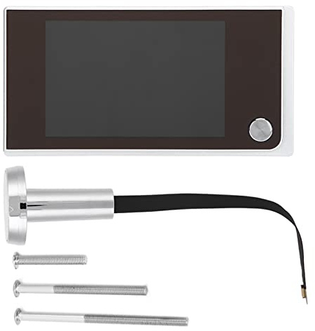 Xiuganpo Hemvis Visuell Dörrklocka med 3,5 Tum LCD HD -skärm, Elegant Design Digital Door Eye Viewer Camera 120 Grader Vidvinkelvy för Hemsäkerhetssystem, Energibesparing