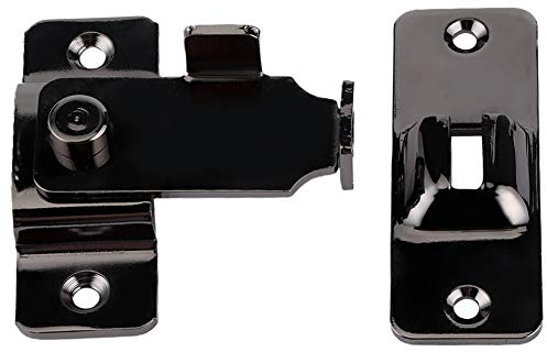 Tbest Système de sécurité Antivol pour Porte Coulissante à Angle Droit de 90 Degrés pour Armoires, Tiroirs, Placards, Meubles, Raccords de Quincaillerie en Acier Inoxydable