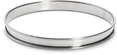 De Buyer Circolare in Acciaio Inox Stampo per Torte ad Anello con Bordo stondato, Diametro cm 16, 3091.16N, Inossidabile, 16 cm