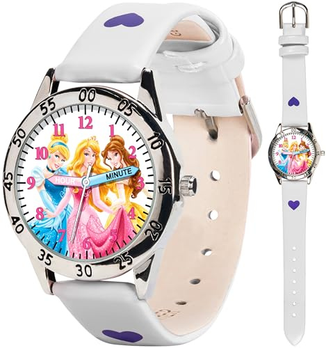 Disney Kids' PN1172 Analog Display Analog Quartz White Watch